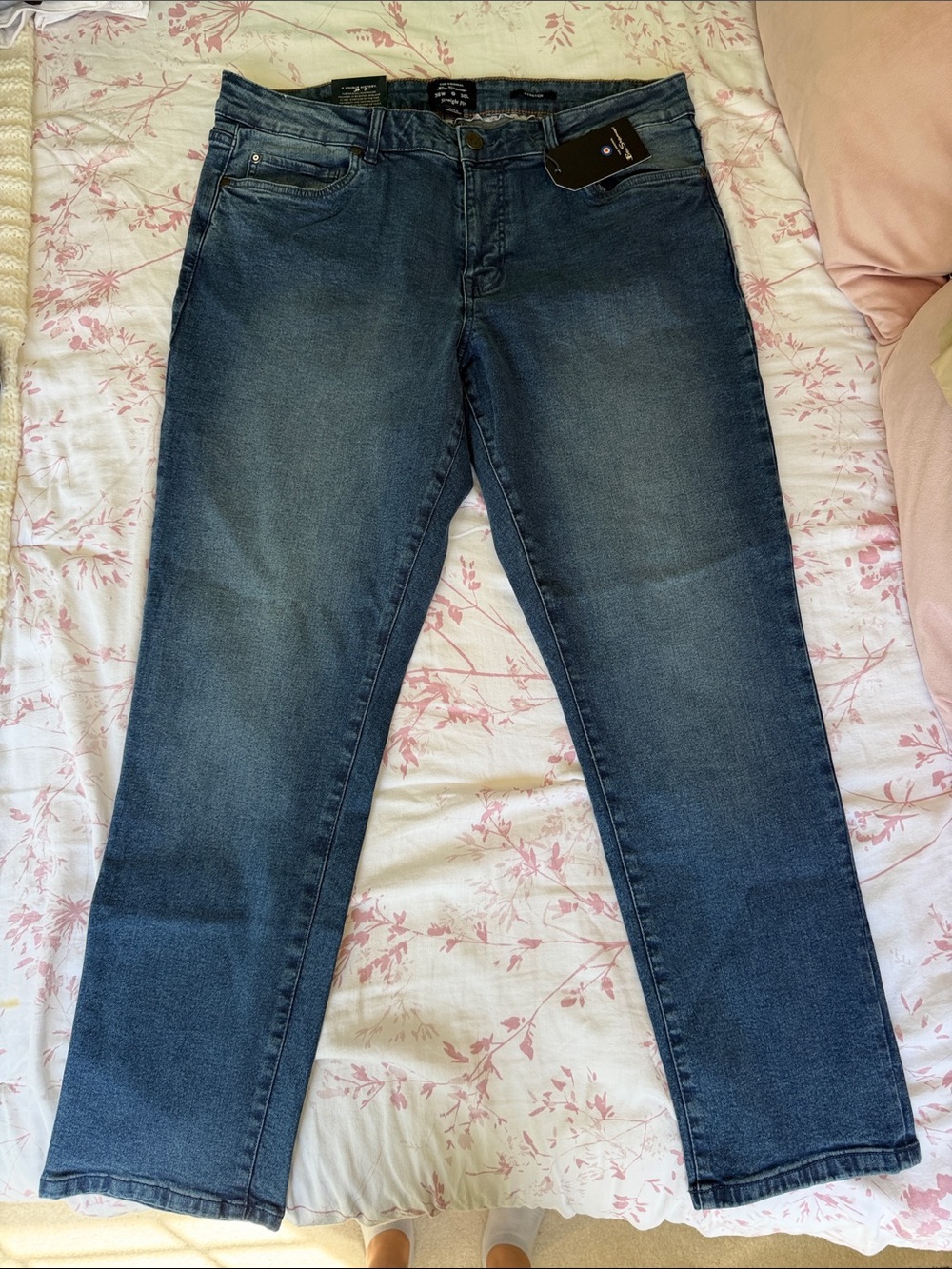 Ben Sherman Blue Straight-Leg Jeans